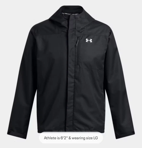 Under Armour Porter 3-in-1 Men’s Jacket Navy Large 1371585 Waterproof Brand New image 2