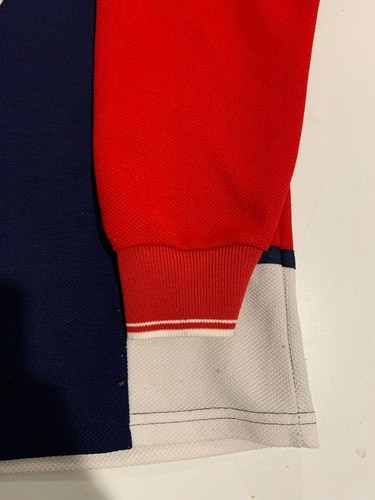 Camisa De Colección Fubu Hombres Grande Roja Azul Marino 1/4 Cremallera Años 90 Ropa de Calle Wu-Tang Patinador Rara - Imagen 6 de 9