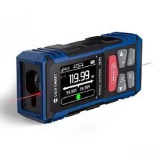 Dual Laser Measuring Tool, 393Ft/120M Red Bilateral Distance Meter with Backl...