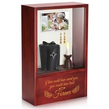 TJ.MOREE Dog Memorial Gifts - Dog Urns for Ashes Display Case, Pet Sympathy G...