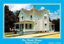 Ronald Reagan Boyhood Home 1920 - 1939 Dixon Illinois 6x4 Postcard CP453