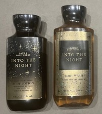 BATH  BODY WORKS  INTO THE NIGHT  Body Wash  Body Lotion 2 pc set NEW/Sealed