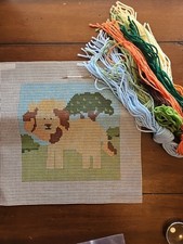 Fleur de Paris Little Moon Quickpoint Embroidery Kit Lion 9x9 Sandra Gilmore