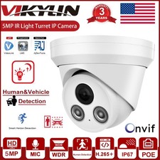 Vikylin 5MP IP Camera IR 30m Night Vision POE w/ MIC Security Outdoor IP67 H265 