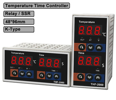 Digital Temperature Control THF-2000 PID Time AC85-265V K-Type SSR Relay Output