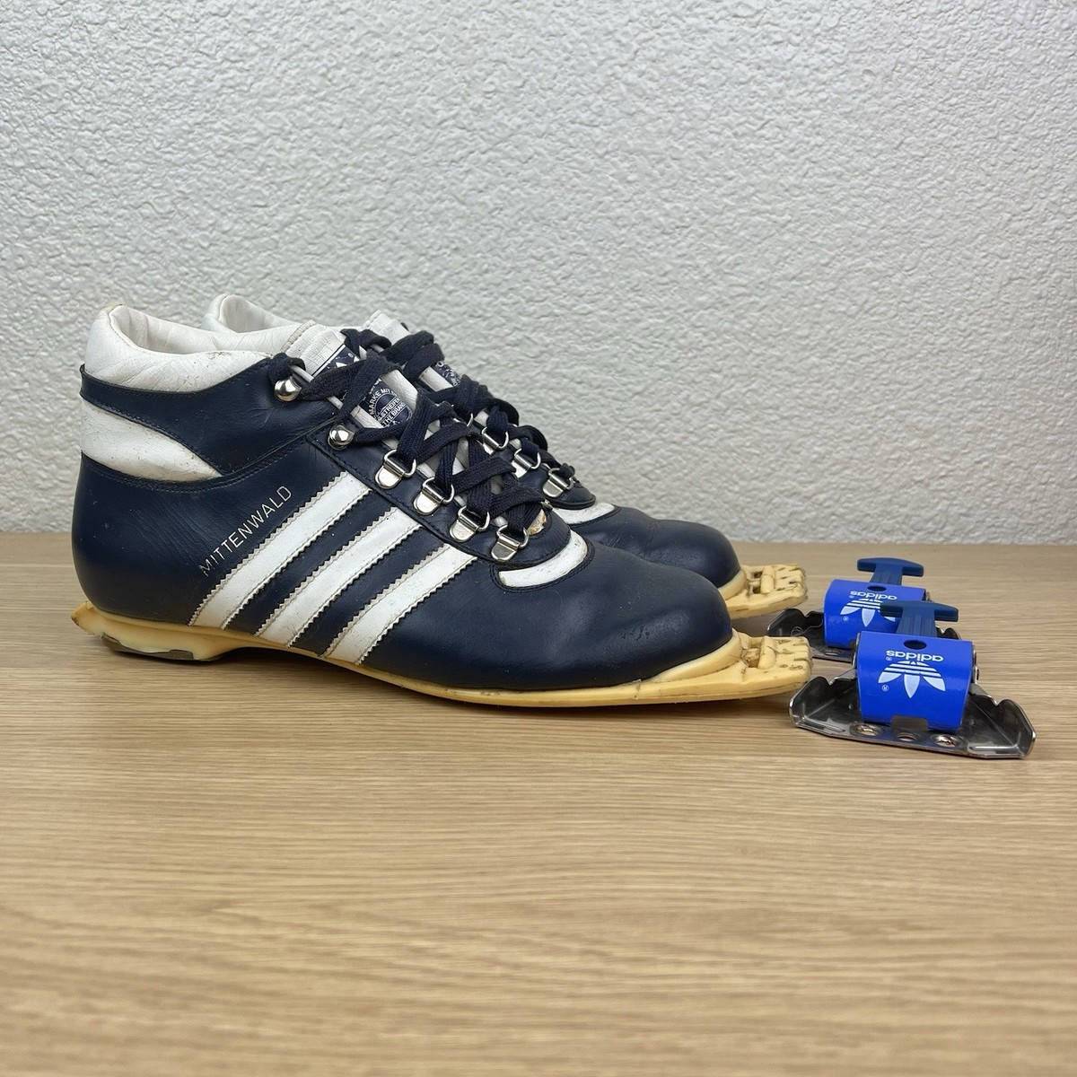 VTG Adidas Mittenwald Cross Country Ski Boots Made In Yugoslavia