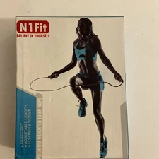 N1 Fit Premium Weighted Jump Rope UFC 1LB CrossFit Adjustable Cardio