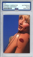 SIGNED Sabrina Carpenter Short and Sweet Album Cover Photo PSA DNA COA AUTOGRAPH