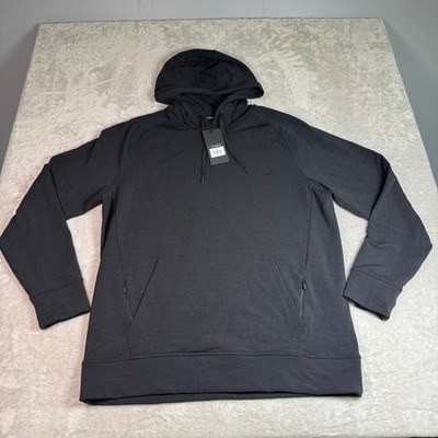 NWT Ten Thousand Mens Merino Tech Hoodie Black XL Wool Athleisure