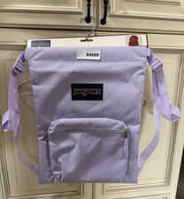 Jansport DRAW SACK Backpack, Pastel Lilac, 18" x 13" NEW