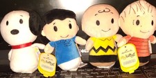 Itty Bittys "Peanuts Gang" By Hallmark, Plush Of Charlie, Lucy, Linus Snoopy New