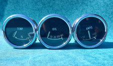 Original Ford Cortina MK 1 / 2 Amp, Oil, Temperature Gauges - Set of Three