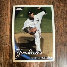 Topps Chrome 2010 CC Sabathia #21 Base Set New York Yankees MLB Baseball Card