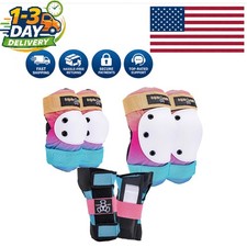 Saver Series 3-Pack Pad Set: Skate Knee, Elbow Wrist Guards for Kids Adults