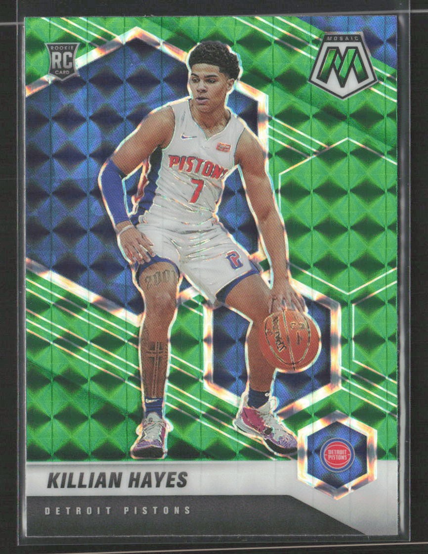 Killian Hayes 2020-21 Panini Mosaic #222 Mosaic Green Detroit Pistons