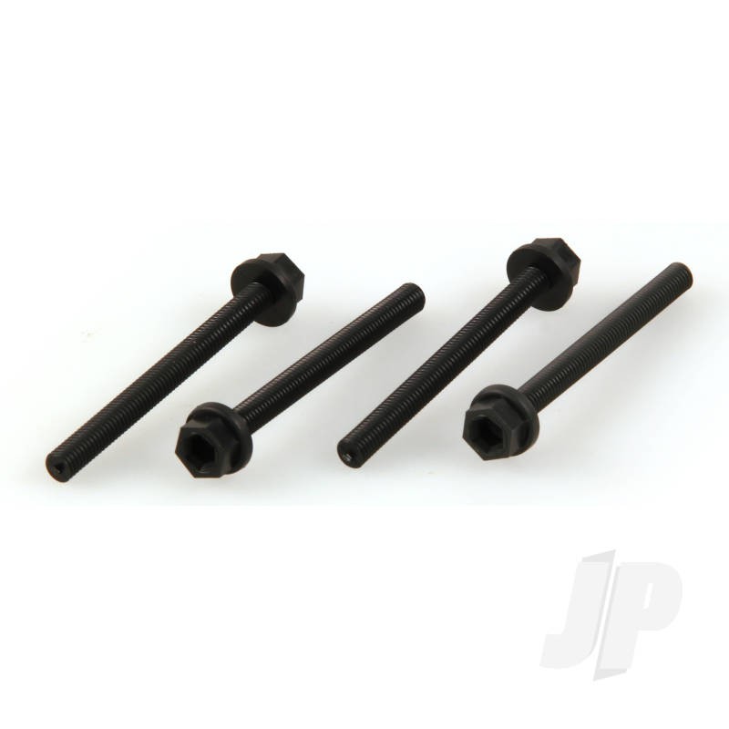 Dubro DB164 10-32 x 2"" Nylon Wing Bolts (4pcs) Hardware for RC Model Aircraft