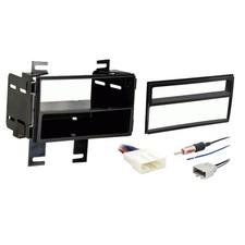 Fits Nissan Rogue 12-13 Metra Single Double DIN Dash Kit w Harmony Radio Harness