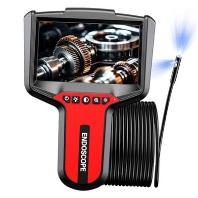 Endoscope Camera with Light: 5'' 1080P HD Dual-Lens Inspection 5'' Dual-Lens