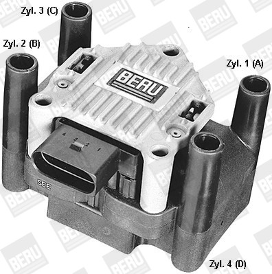 IGNITION COIL ZSE003 FOR VW ATN/AUS 1.6L 4cyl GOLF IV SEAT AUS 1.6L 4cyl - Picture 5 of 9