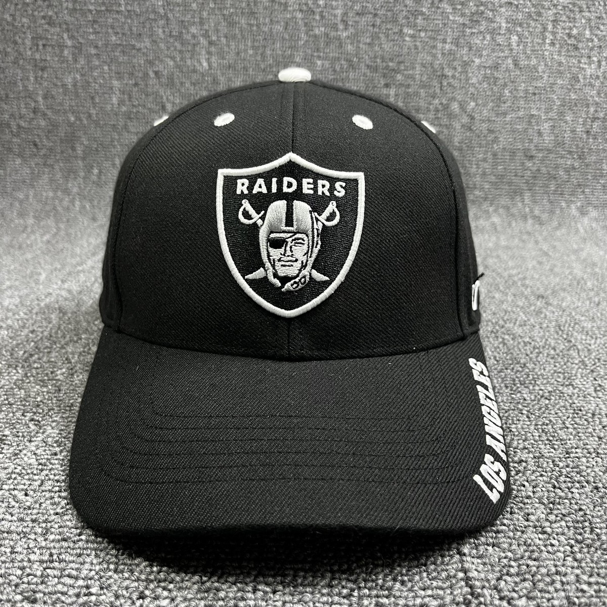 47 Brand Los Angeles Raiders Defrost MVP Snapback Hat Black NFL Cap