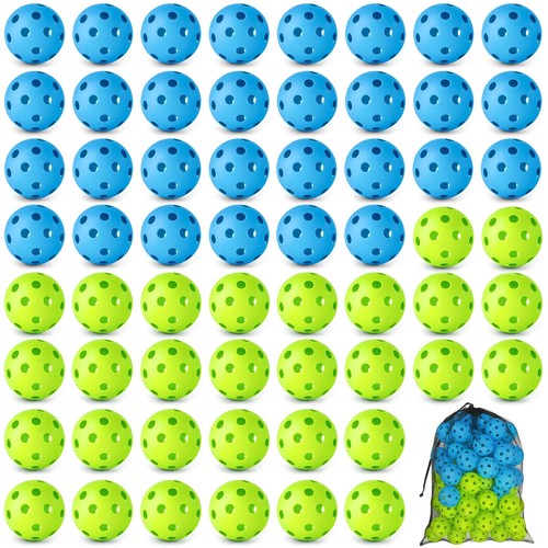 60 Pack Practice Baseballs For Hitting, 2.8 Inch Plastic Soft Baseballs for P...