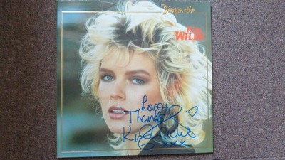 ORIGINAL SIGNED Autogramm der Sängerin KIM WILDE auf Cover Album LP 33T