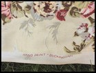 Vintage Art Deco Floral Fabric, 11 Yards Never Used, Hand Print Buckingham — photo 5