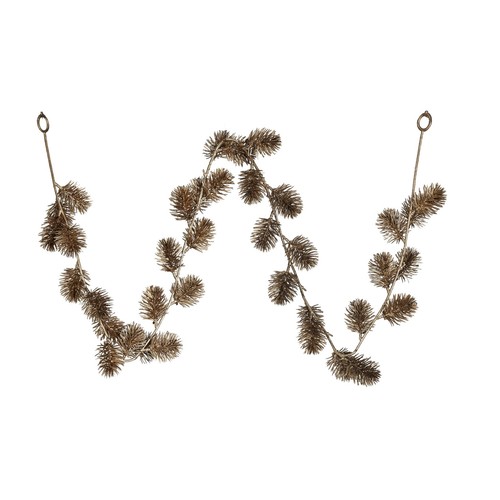 Faux Leaf Garland, Gold Color