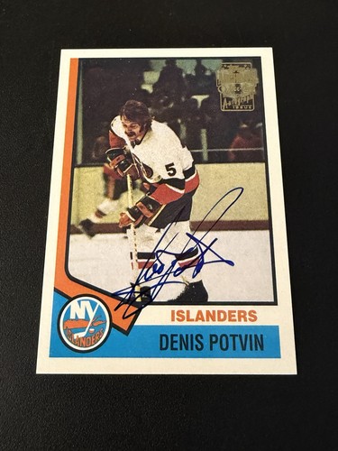 Denis Potvin [Autograph] #37 2001 Topps Archives card