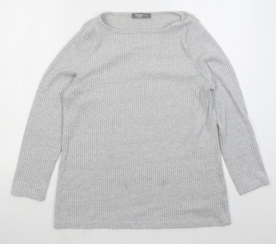 Muskatgrauer Damenpullover UK-Größe 12