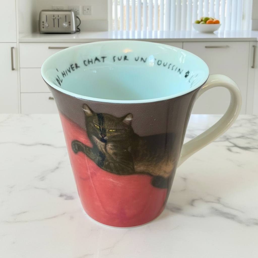 Könitz Les Chats Dans L’Art Mug – Steinlen Cat Art Fine Porcelain Coffee Cup