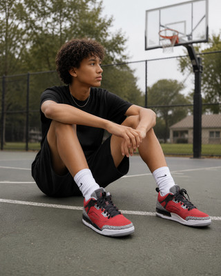 Nike Air Jordan Spizike Low Gym Red/Black-Wolf Grey (FQ1759 600) - 7 Y Junior
