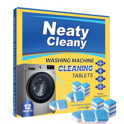 #ad Washing Machine Cleaner Tablets 12 Packs Cleaning for Top loader Front Loader $7.87