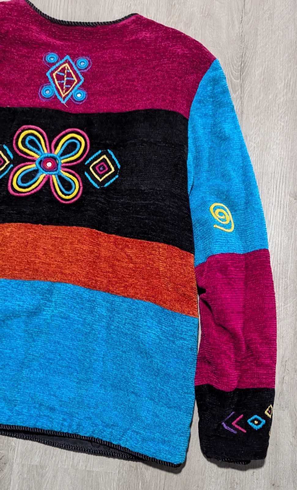 Allure Vintage Patchwork Chunky Button Up Women's… - image 10