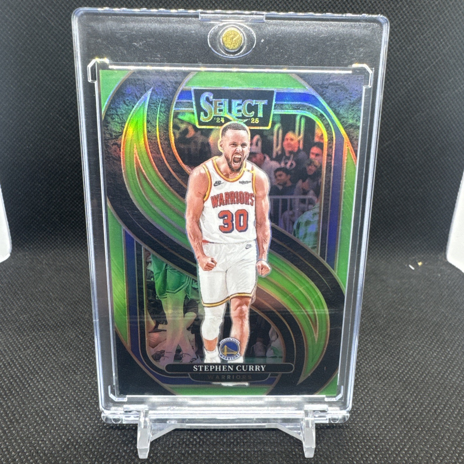 2024-25 Panini Select STEPHEN CURRY Premier #143 NEON GREEN PRIZM #d 50/75 MINT