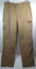 Propper Tactical Cargo Pants Men L Khaki Adjustable Waistband Ripstop