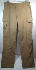 Propper Tactical Cargo Pants Men L Khaki Adjustable Waistband Ripstop