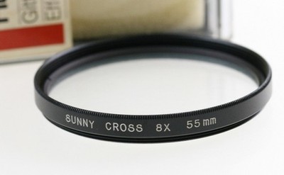 Hoya Sunny Gitter (Star) Effekt-Filter Cross Filter 8x 55mm 55 mm 593/550