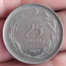 Turkey 25 Kurus 1969