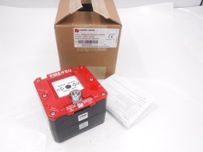 Federal Signal 1/2''FNPT Red Fire Break Glass Single Switch No Lift Flap