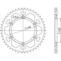 Zahnrad Stahl P520 - Z53 (DIS.14203) Suzuki 125 RM 87/87