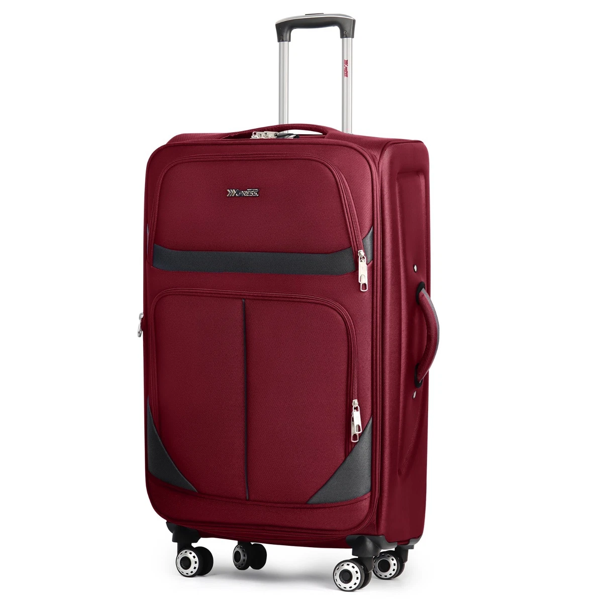 Lightweight Hardside Carry-On Suitcase - 20 Inch Spinner Cabin Luggage (Black)