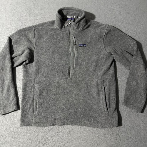 Vintage Patagonia Synchilla Fleece Quarter Zip Jacket Men’s Gray Size Large