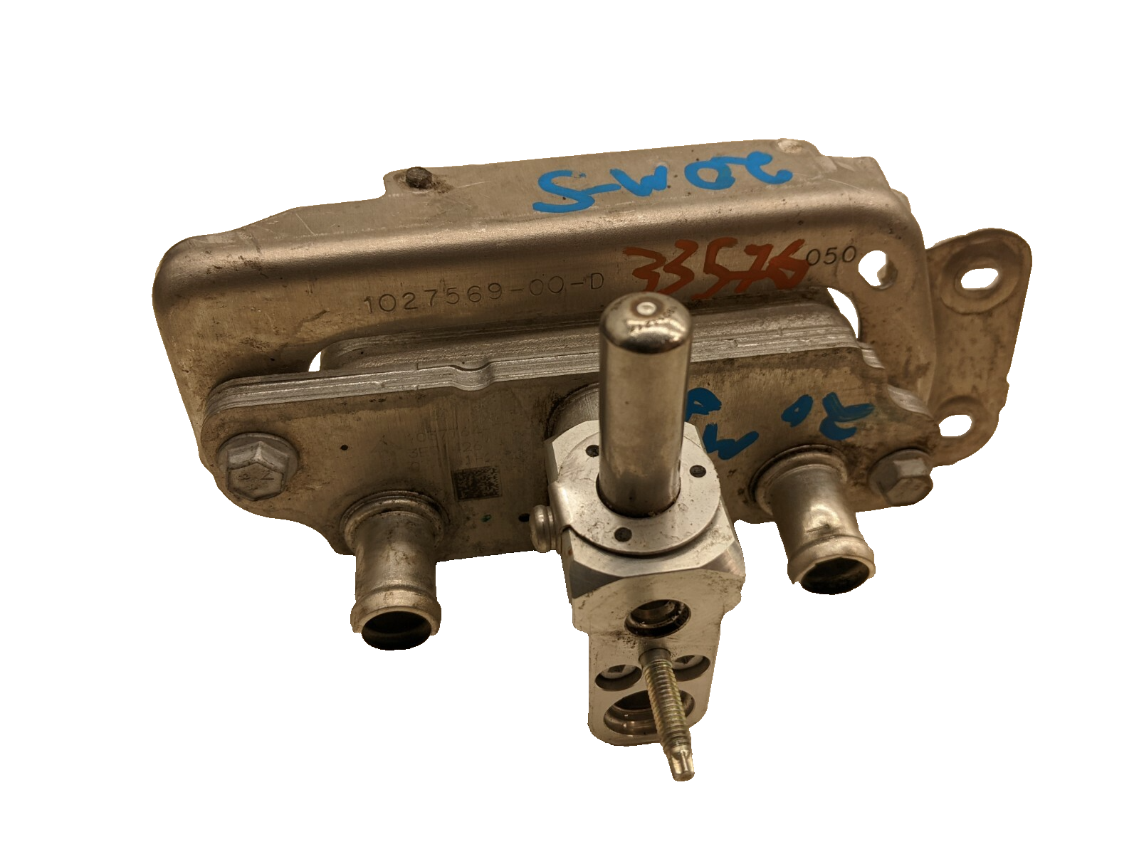 ⭕ 16-20 Model S X A/C Battery Cooler Heat Exchanger Chiller and EXV 1039040-00-G