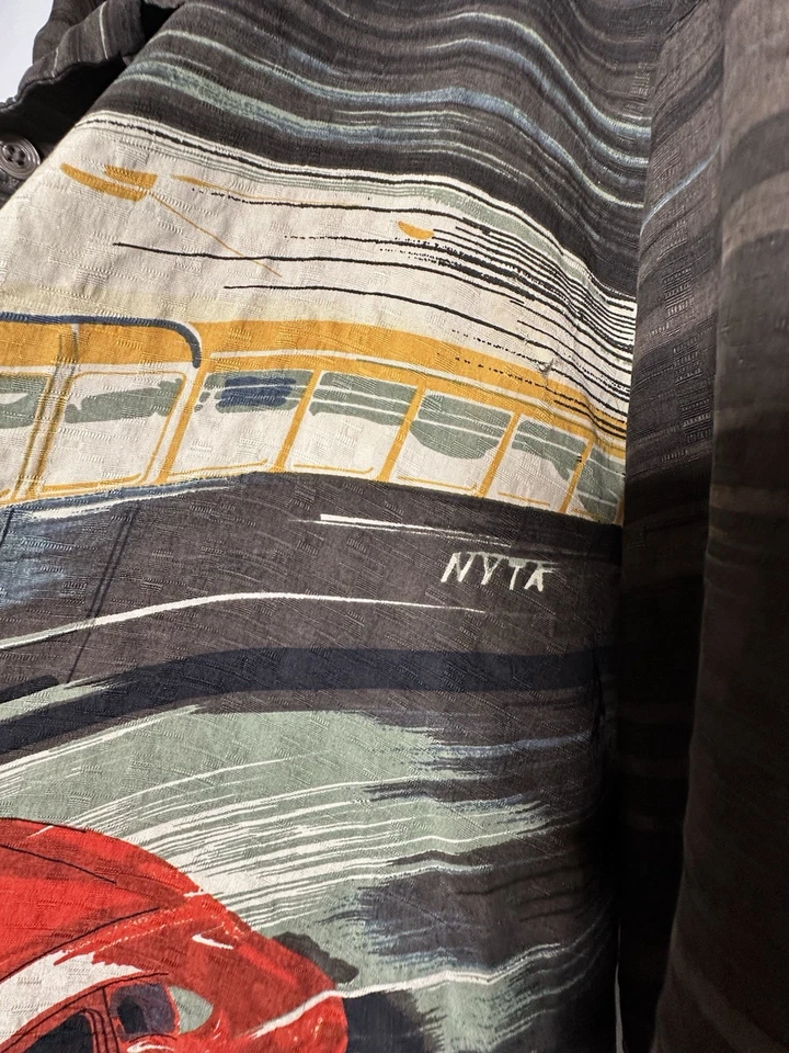 Camisa Tulliano 100% Seda Para Hombre Talla XXL Manga Corta Abotonada Calce Relajado Foto 3 de 4