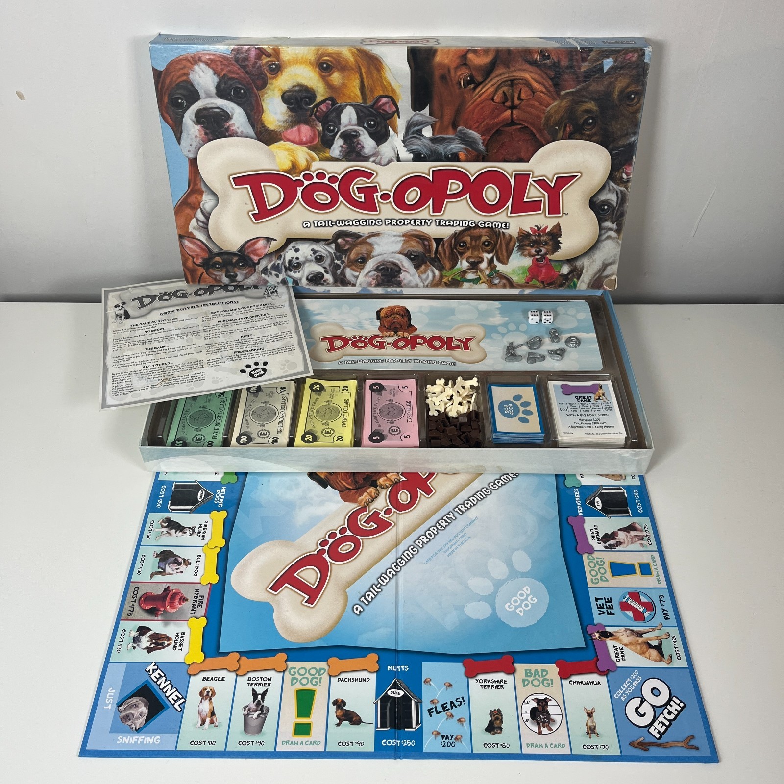 Dog-opoly Monopoly Board Game Made in USA - Late for the Sky - 100% Complete