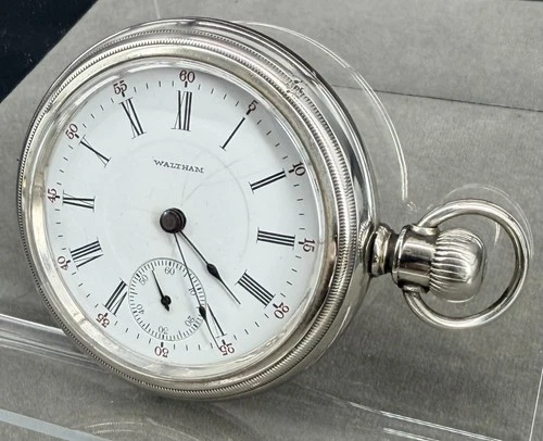 1907 WALTHAM 17J Pocket Watch Grade 825 Model 1883 18s Runs Well! A002