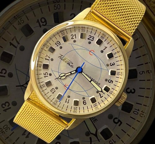 Exclusivo Reloj Pulsera Vintage Raketa Polar 24h Mecánico Regalo URSS 🎁 - Imagen 4 de 18