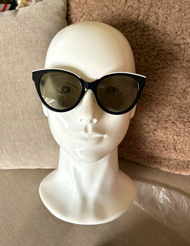 CHANEL Women’s Cat Eye Black Plastic Sunglasses Grey Tinted BC27250395 140mm