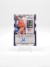 Josh Hall 2020 Panini Contenders Draft Picks Auto Red SP #107